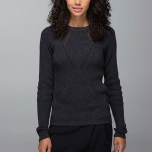 Lululemon The Sweater The Better Heathered Black